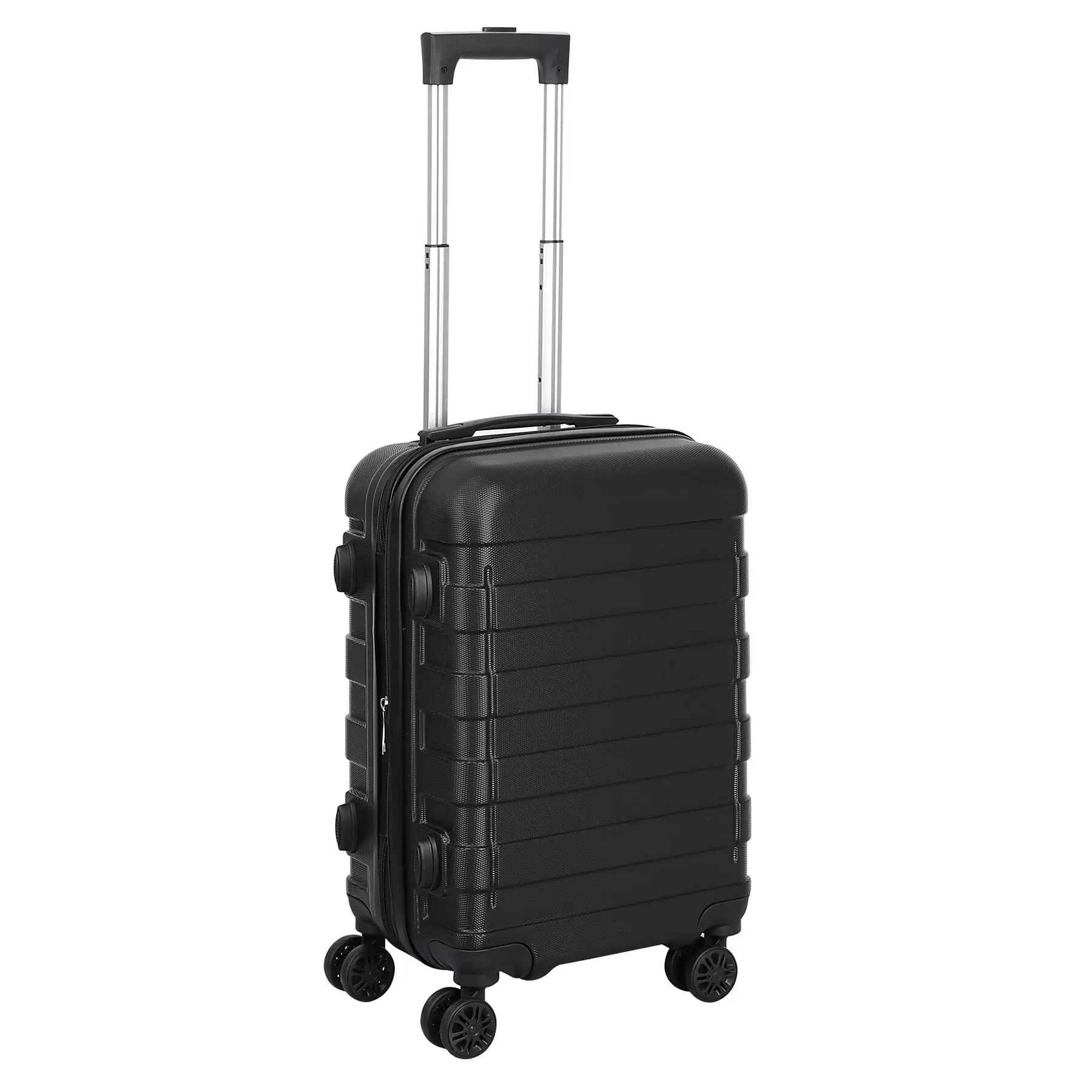 HomGarden 22-inch Carry On Luggage Hardside Expandable Travel Suitcase Spinner TSA Lock Black