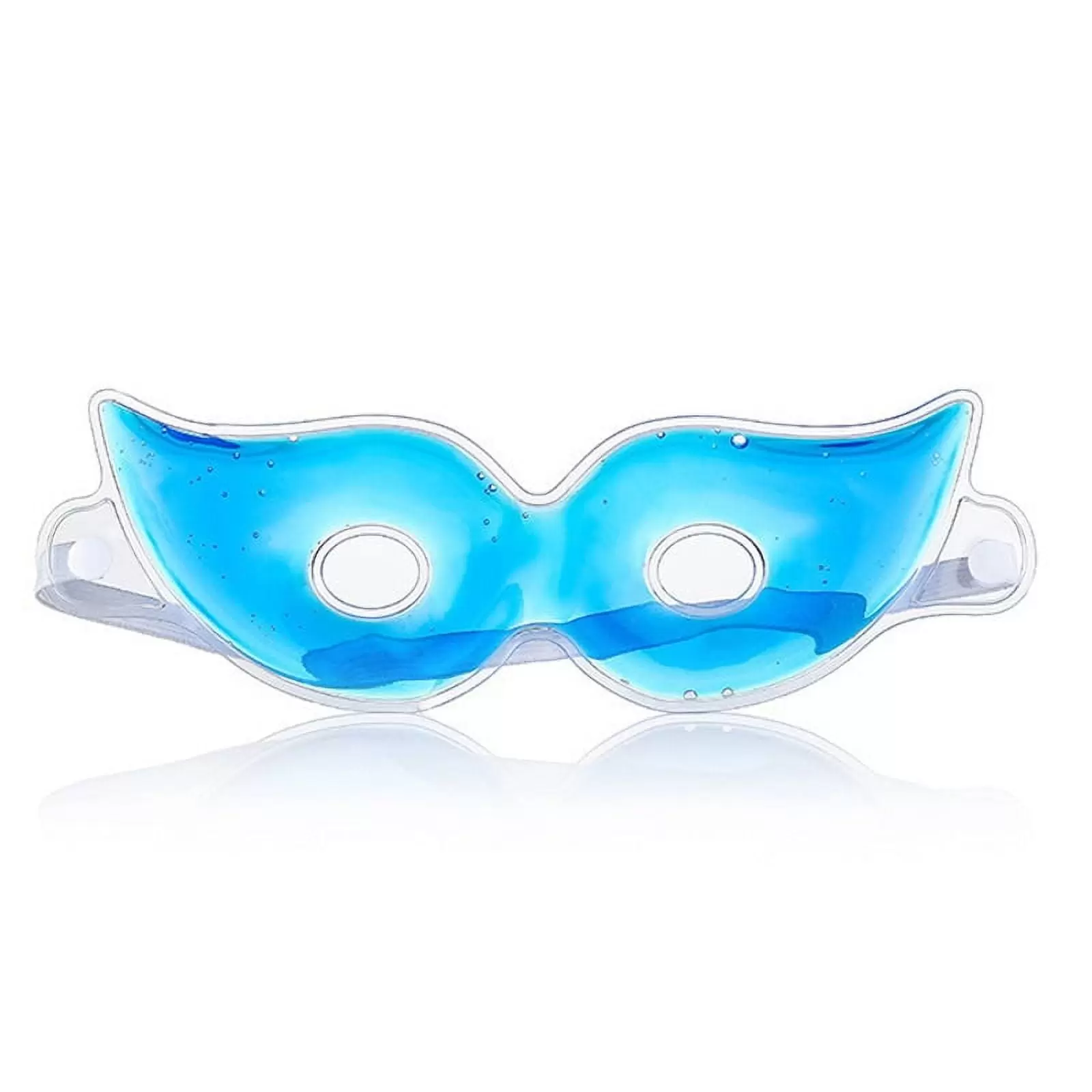 Hot and Cold Therapy Gel Bead Facial Eye Mask.Stress Relief Reduces Eyes Puffiness.Dark Circles Fabric Back Freezable. Microwavable Blue