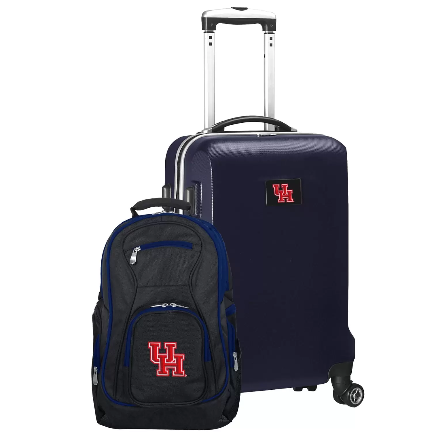 Houston Cougars Deluxe 2-Piece Backpack and Carry-On Set - Navy