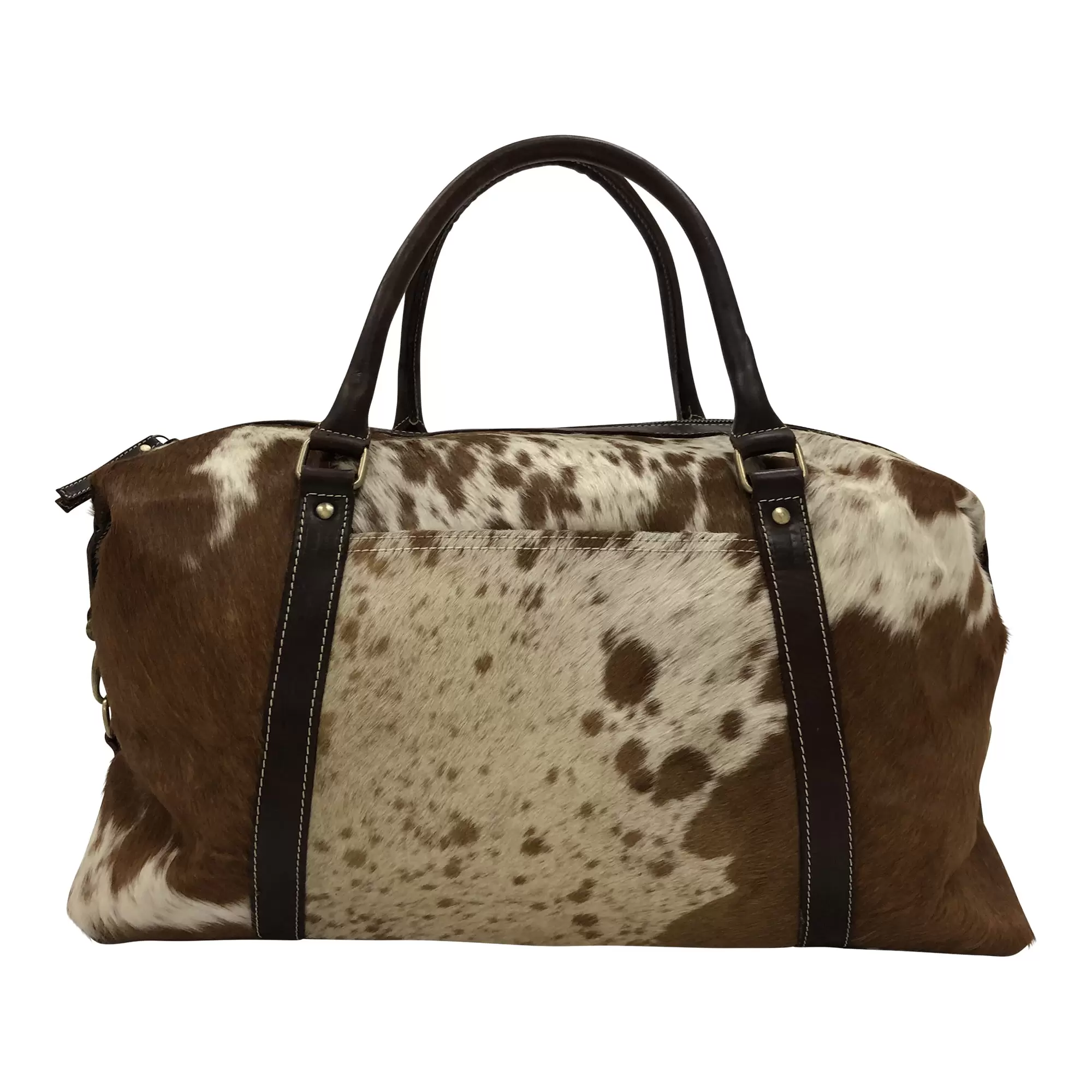 Huntley Cowhide Leather Large Travel Tote Bag Duffle Overnight Weekend Bag Carry On Shoulder Bag