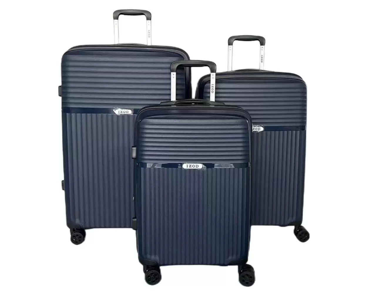 IZOD Siri Polycarbonate Hard shell Expandable Lightweight 360 Dual Spinning Wheels Combo Lock 28. 24. 20 3 Piece Luggage Set / Navy