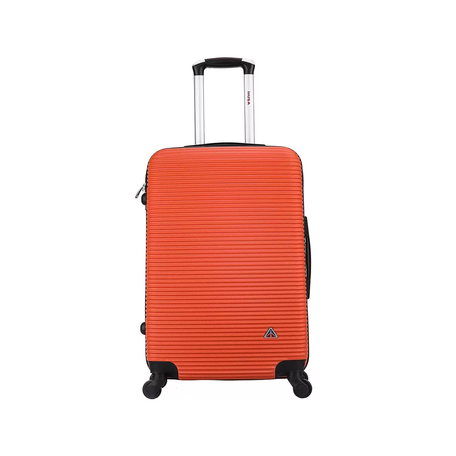 InUSA Royal Medium Plastic 4-Wheel Spinner Luggage Orange (IUROY00M-ORG)