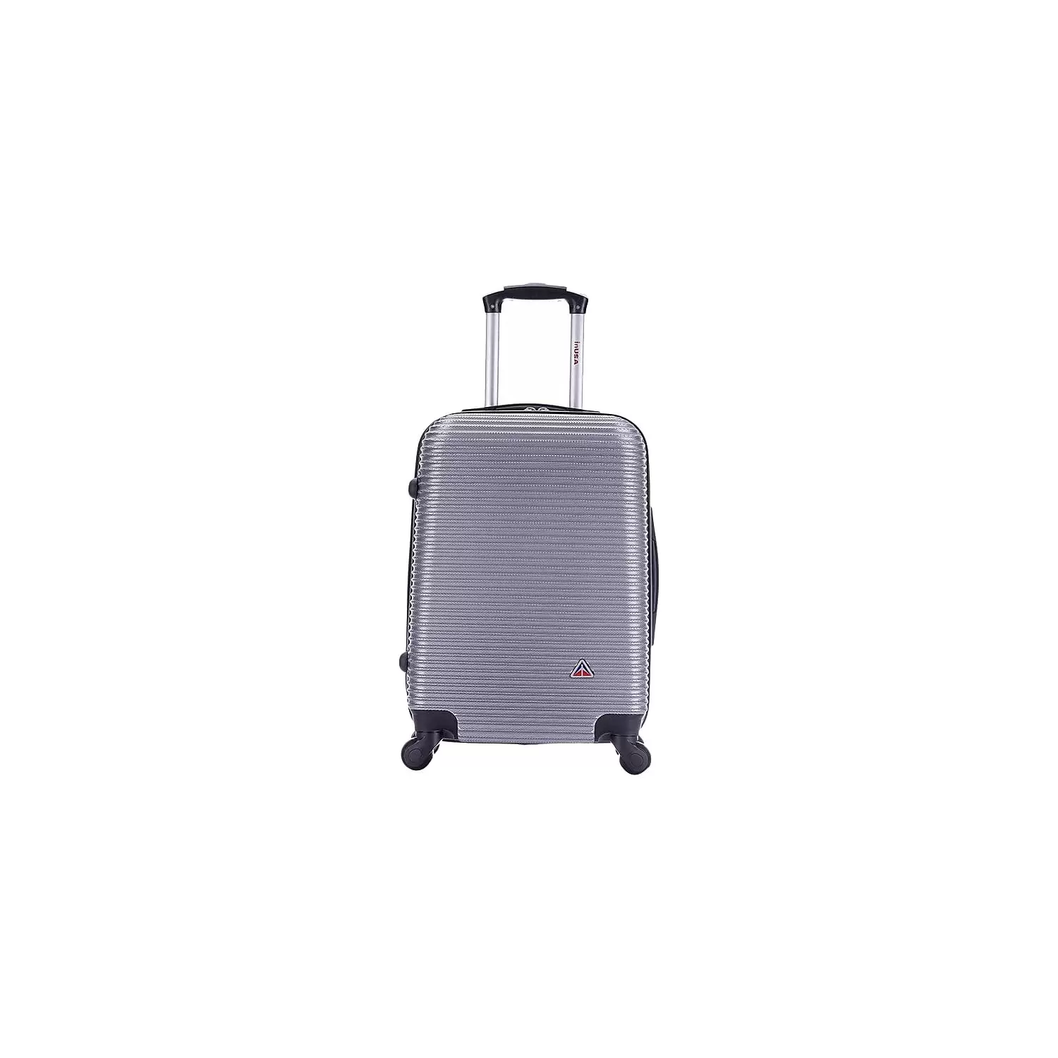 InUSA Royal Plastic Carry-On Luggage Silver (IUROY00S-SIL)