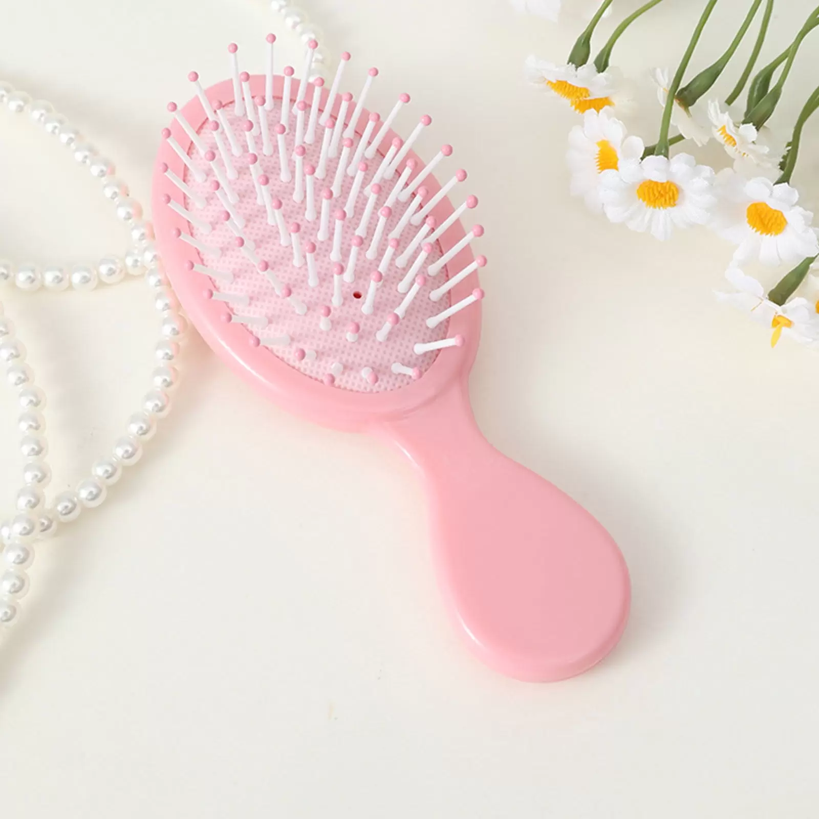 JINCBY Clearance.Mini Brush Hairbrush For Kids Girls Wet Little Travel Mini Hair Brush Detangling Soft Bristles Hair Brush For Most Hair Types Smoothing With Ease Knots Gift for Women