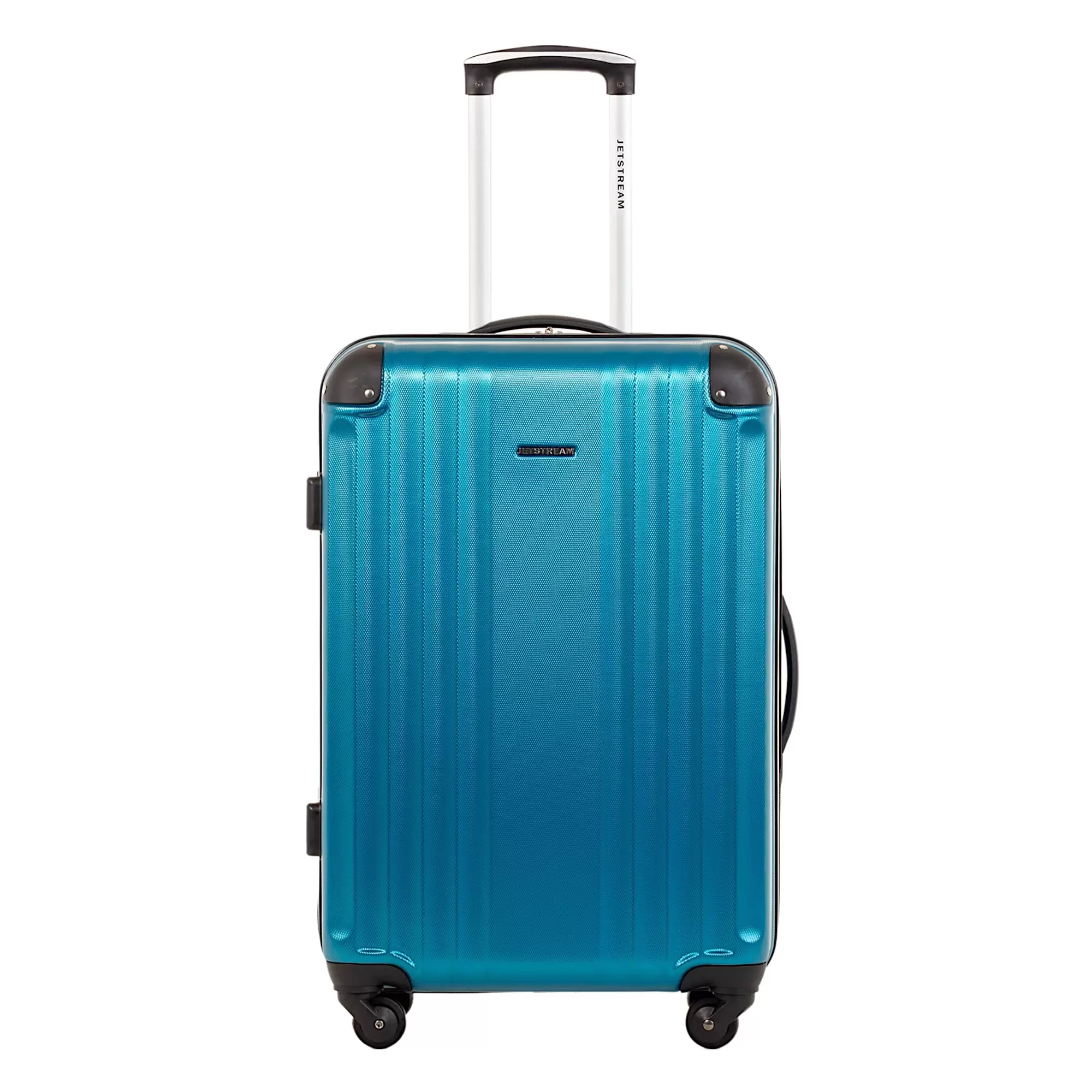 Jetstream 24-inch Hardside Rolling Spinner Checked Luggage. Teal