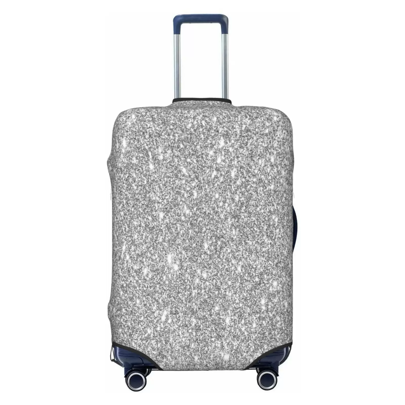 Junzan Glittersilver Print Washable Luggage Cover - Fashion Suitcase Protector Fits 18-32 Inch Luggage