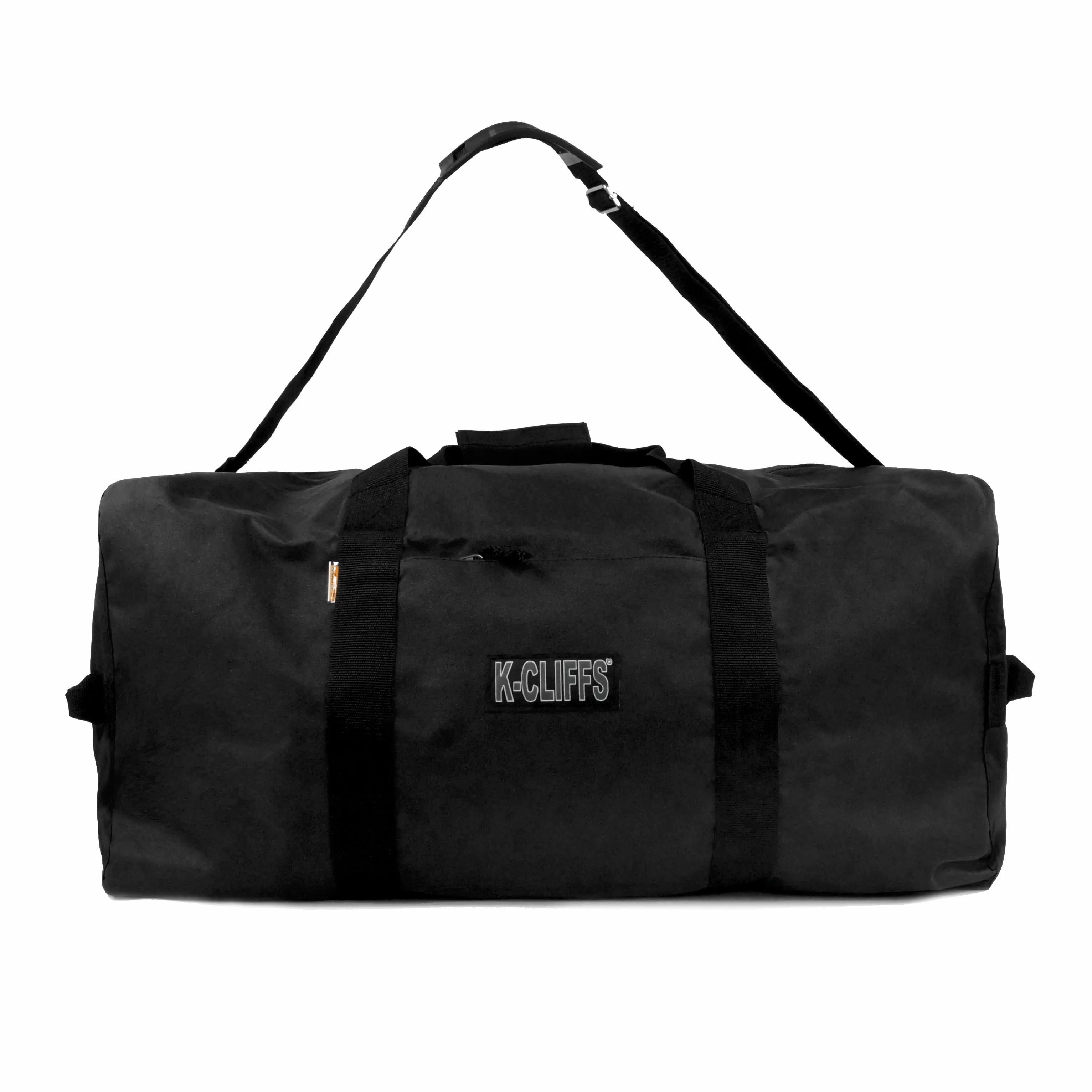 K-Cliffs Heavy Duty Large Square Cargo Duffel Jumbo Gear Bag Big Equipment Bag Sport Duffel 42in Oversized Travel Bag Huge Rack Bag Black