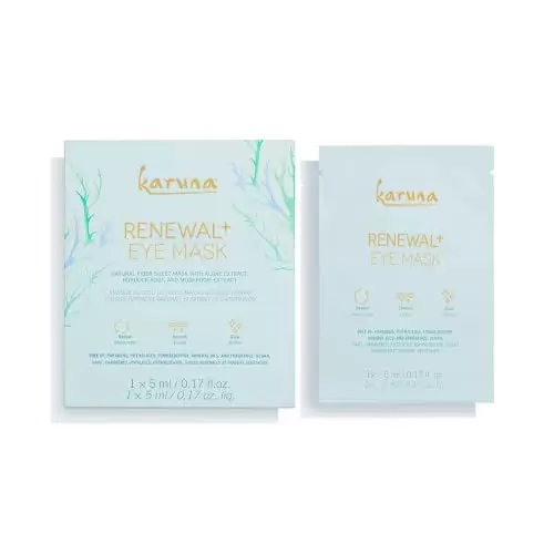 Karuna Renewal+ Under Eye Mask. Skincare for Puffiness. Tired Eyes. Beauty & Personal Care Under Eye Patches Made of Absorbent Natural Fiber to Reduce Puffiness. Fine Lines and Wrinkles (1 Sheet)