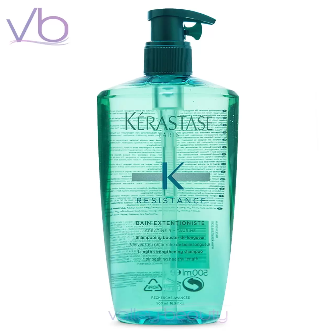 Kerastase Resistance Bain Extentioniste 500ml with Pump. Shampoo For Long Hair