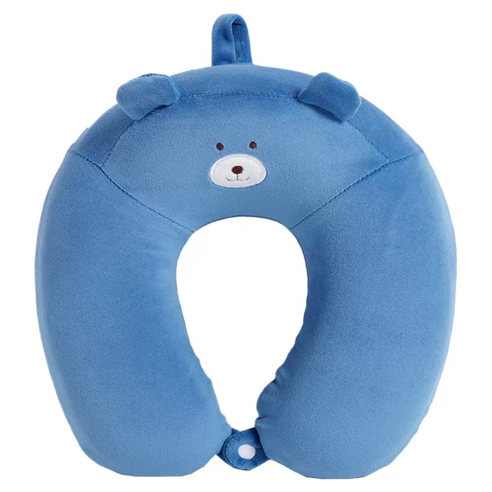 Kids Neck Pillow for Traveling.Neck Pillow for Kids.Travel Pillow.Cute Toddler Airplane Pillow. U-Shaped Memory Foam Car Flight Head Pillow for Sleeping.Children Gift for Boy Girl - Royal blue