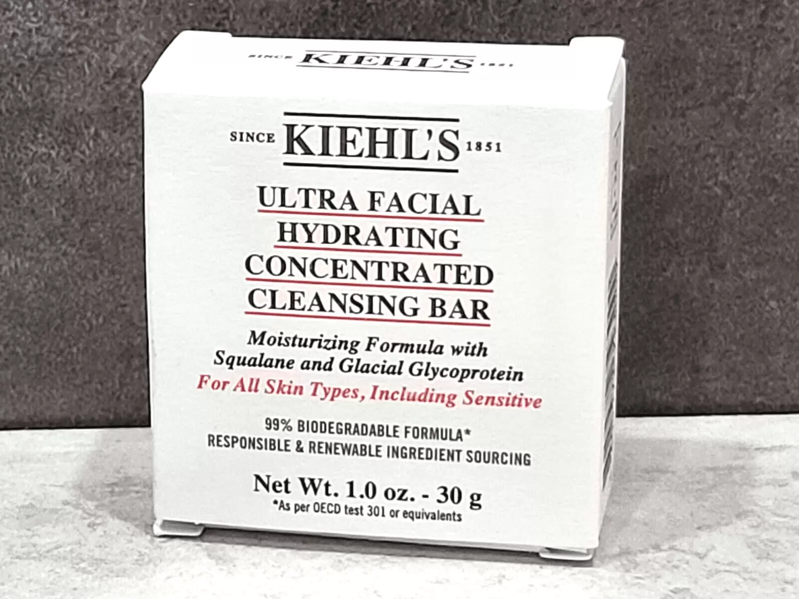 Kiehl's Ultra Facial Hydrating Concentrated Cleansing Bar ~ 1 oz travel size New