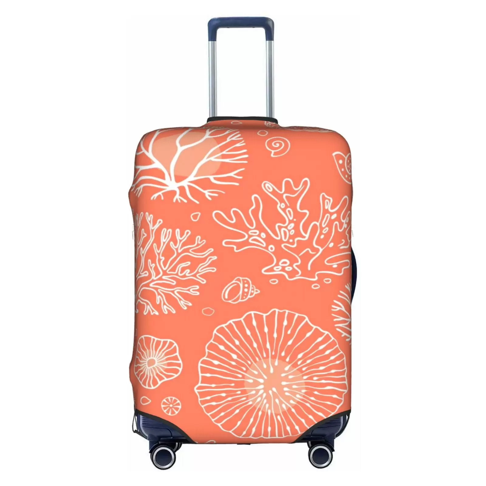 Kll He Marine Theme With Beautiful Corals Luggage Cover Suitcase Cover Suitcase Protector-Small