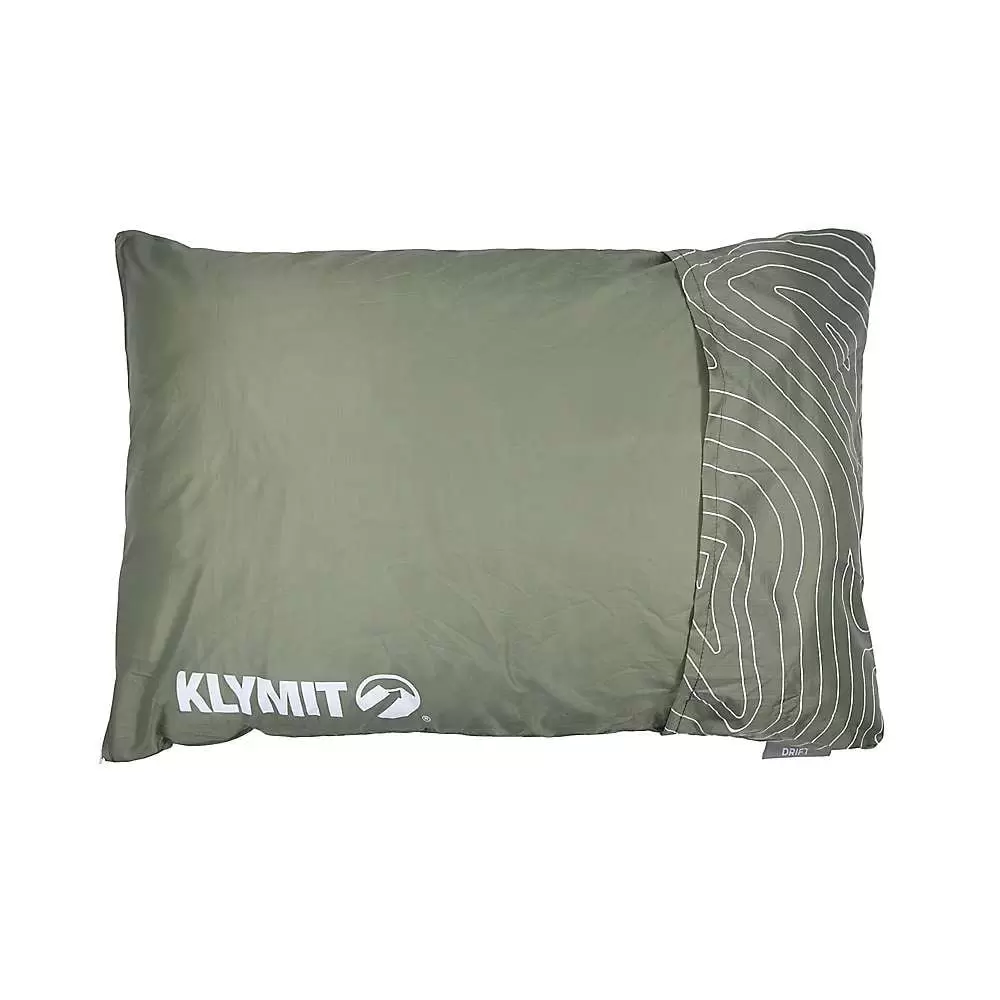 Klymit Drift Car Camp Pillow. Large 23x16x6.5. Green