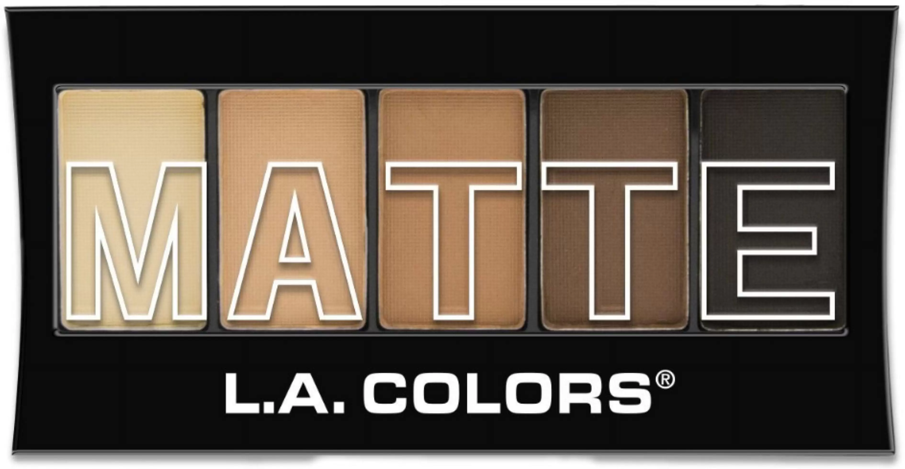 L.A. Colors Matte Eyeshadow Palette. Brown Tweed