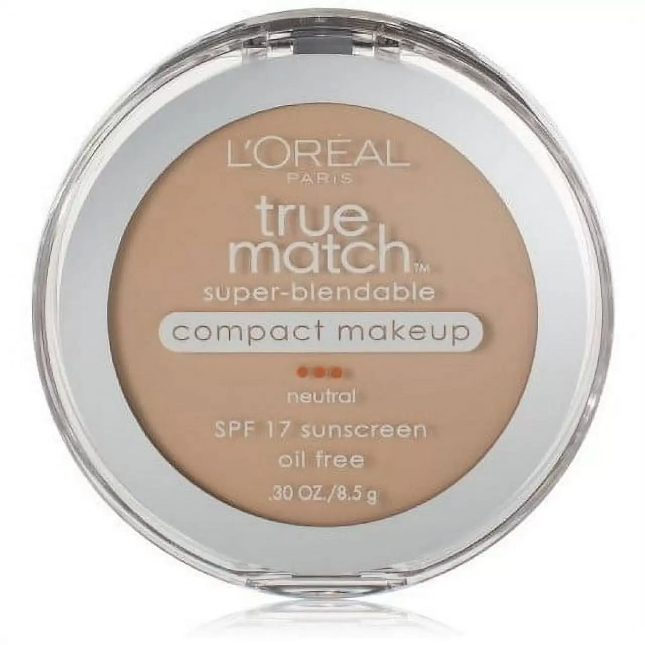 L'Oreal Paris True Match Super-Blendable Compact Makeup. Neutral Soft Ivory N1