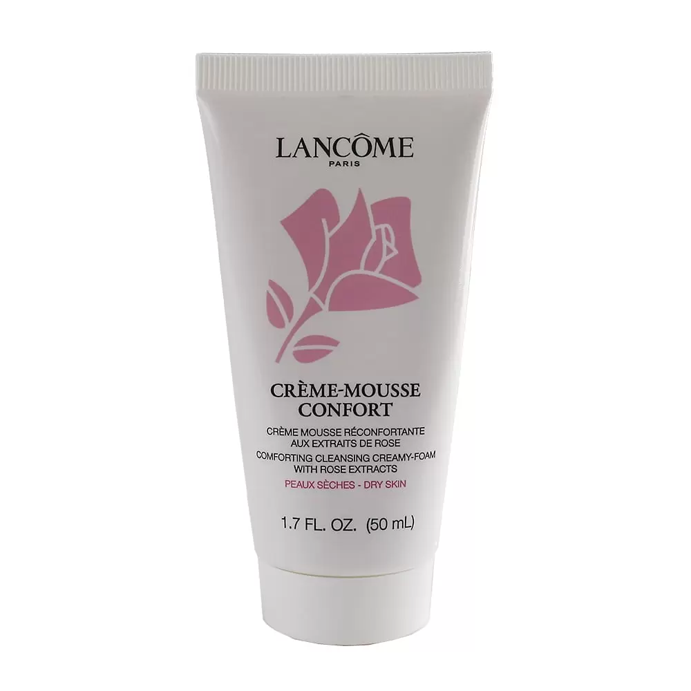 Lancome Creme Mousse Confort Comforting Creamy Foaming Cleanser w/Rose Extracts - Travel Size 1.7oz/50ml