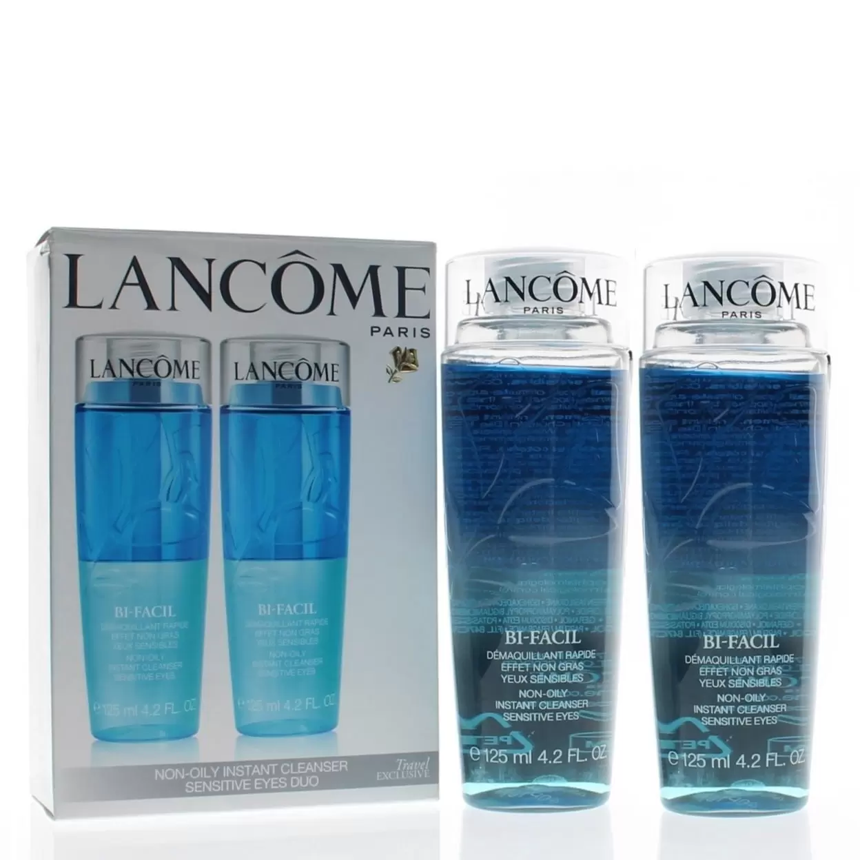 Lancome Travel Exclusive Bi-Facil Non Oily Instant Cleanser for Sensitive Eyes Duo 2x125ml/4.2oz