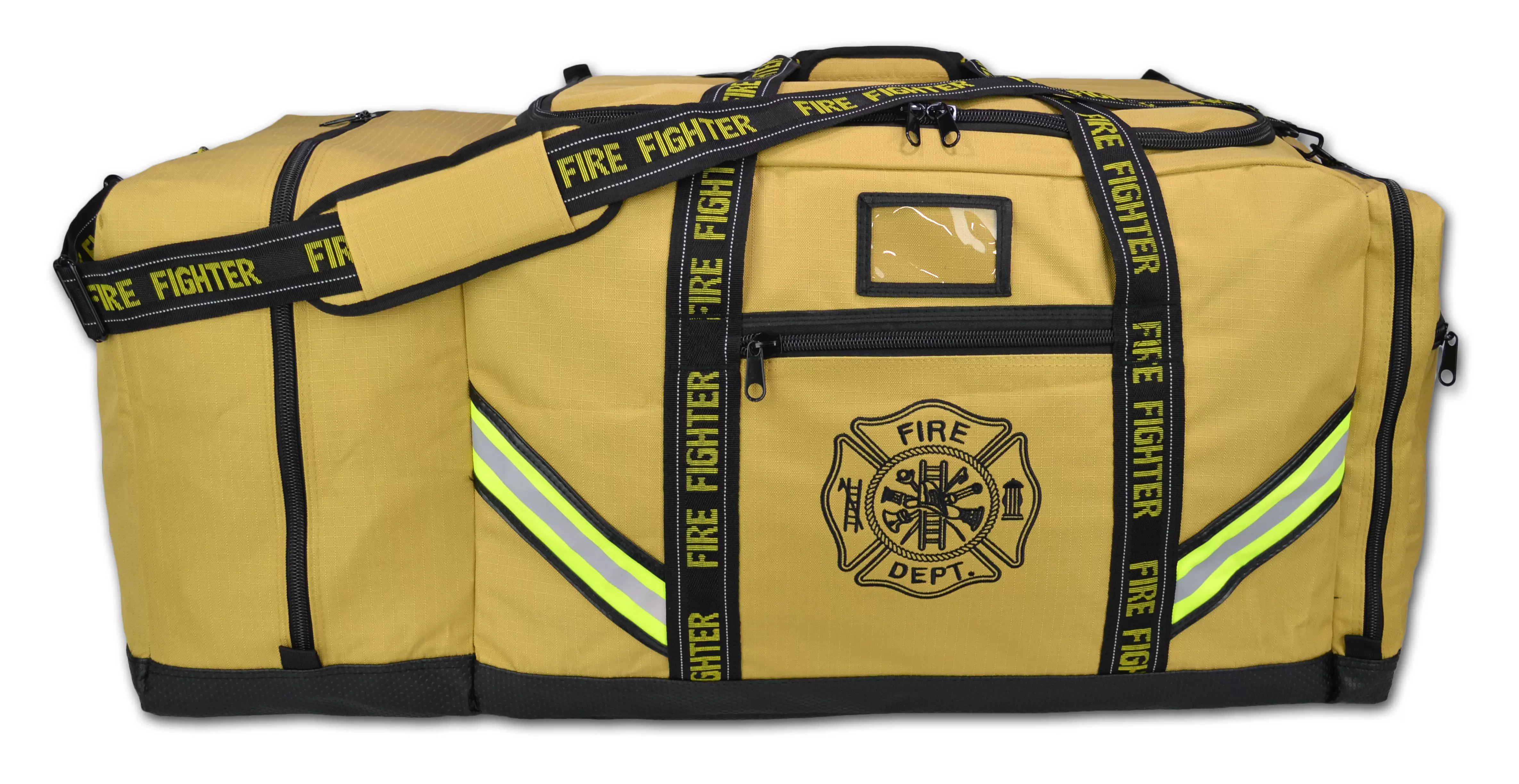 Lightning X Premium Ripstop 3XL Firefighter Step-In Gear Bag w/ Helmet Compartment - Turnout TAN