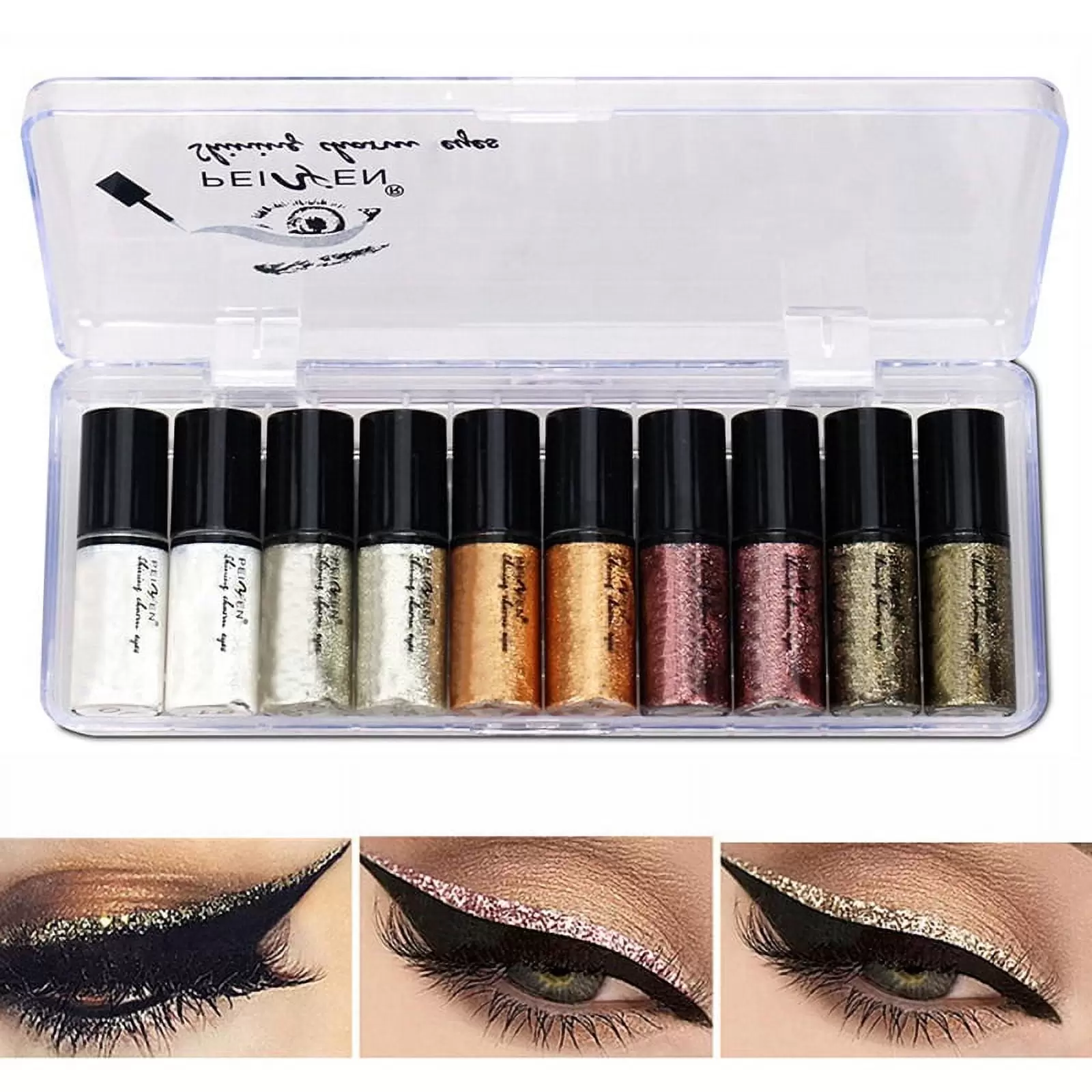 Liquid Eyeshadow. Glitter Shimmer Eyeliners Long Lasting Waterproof Sparkling Eye Shadow Set