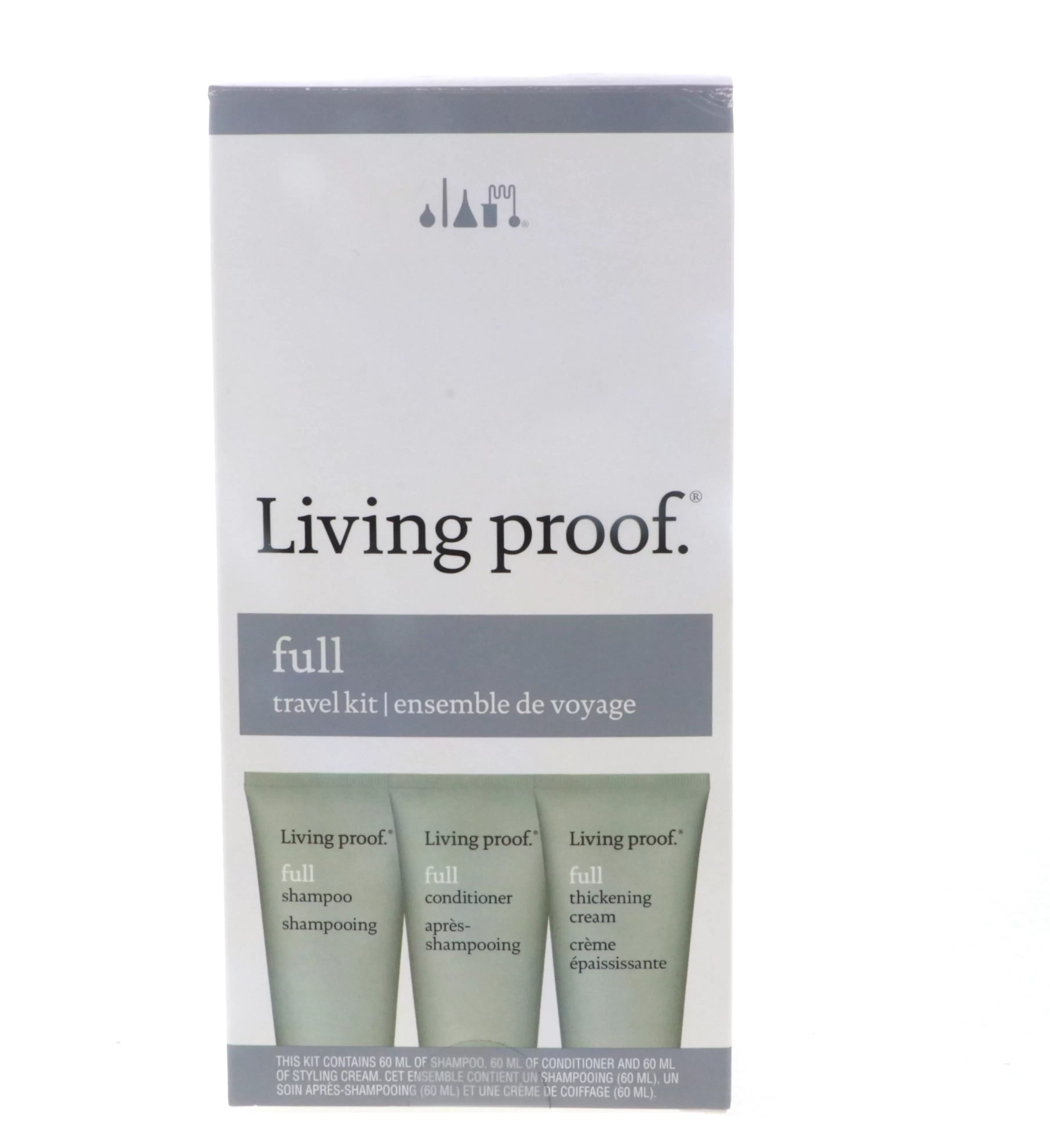 Living Proof Full Travel Kit (Shampoo 2oz. Conditioner 2oz. Thickening Cream 2oz)