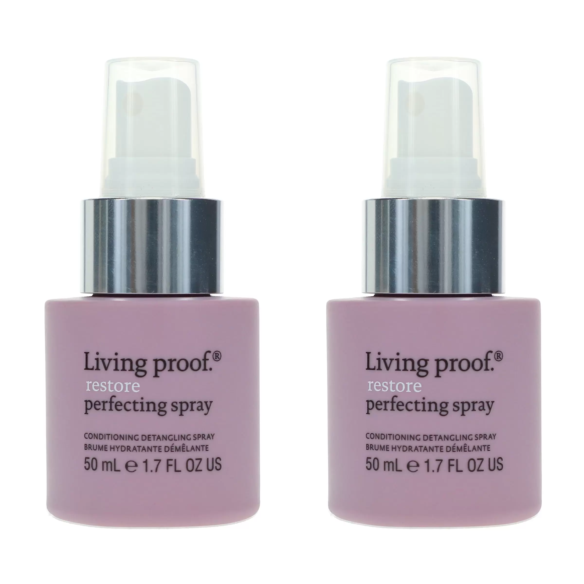 Living Proof Restore Perfecting Spray Travel Size 1.7 oz 2 Pack