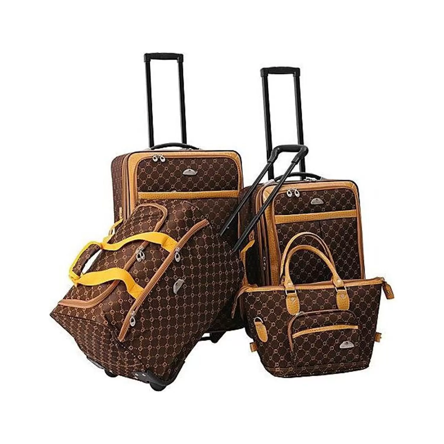 Long Lat Inc. AF 4P Signature LuggageSet Gold