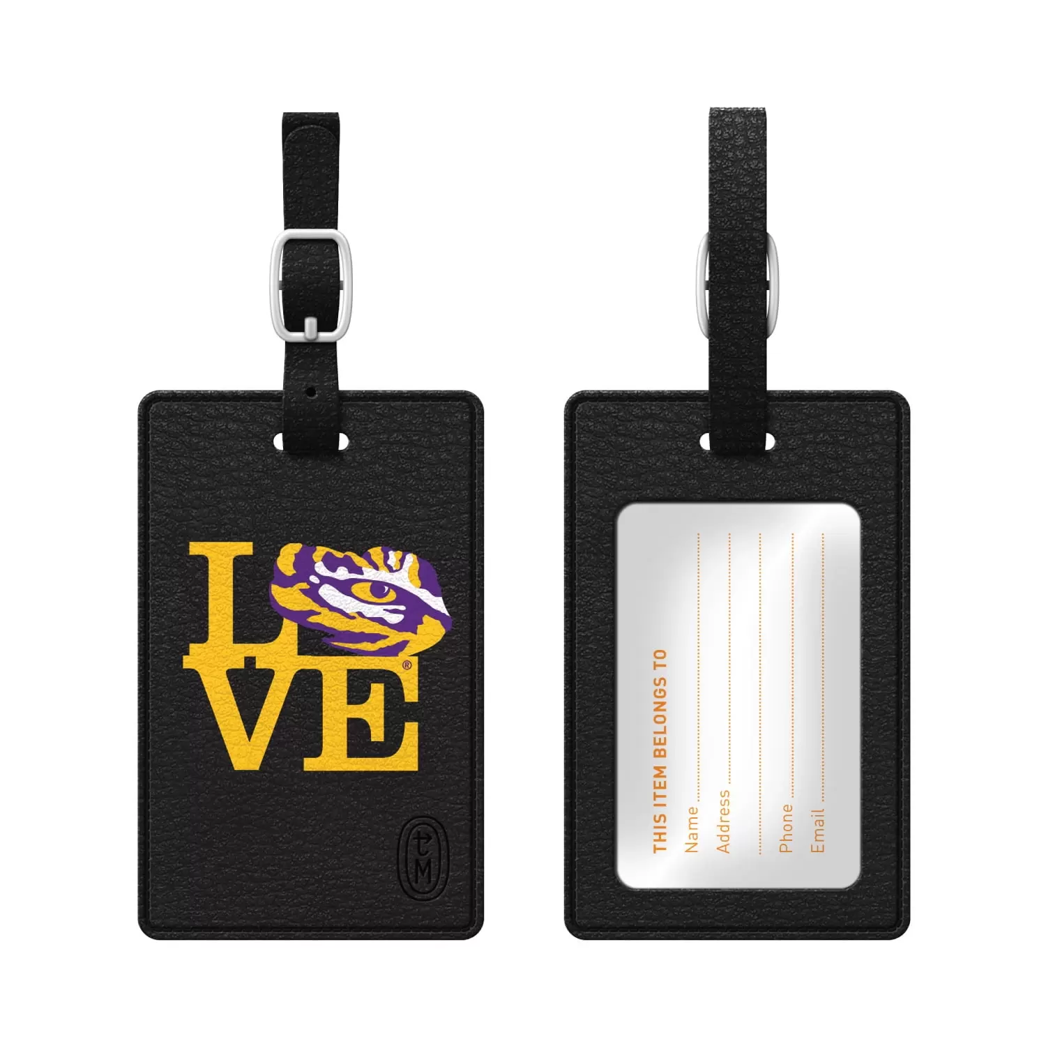 Louisiana State University Black Bag Tag. Love