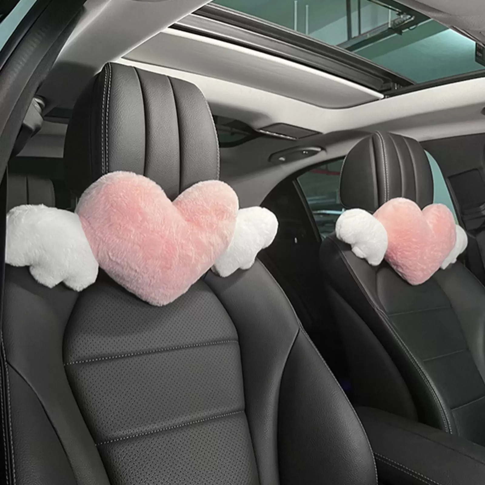 Love Style Pillow Car Headrest Waist Support Neck Protection Pillow Valentine's Day Gift Pink