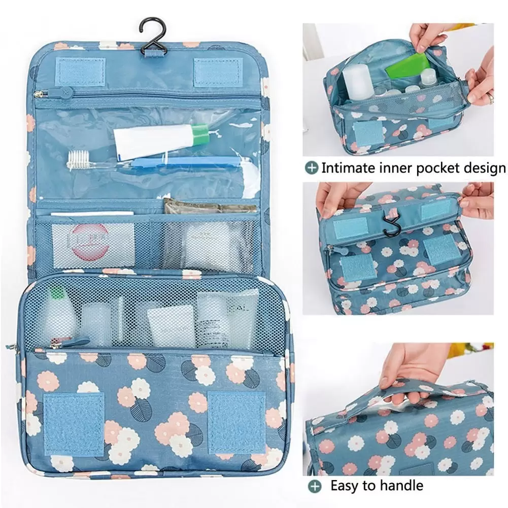 Ludlz Multifunctional Multi-pocket Waterproof Makeup Cosmetic Storage Organizer Hanging Toiletry Bag for Travel Cosmetic Makeup Organizer Waterproof Bathroom Shower Bag