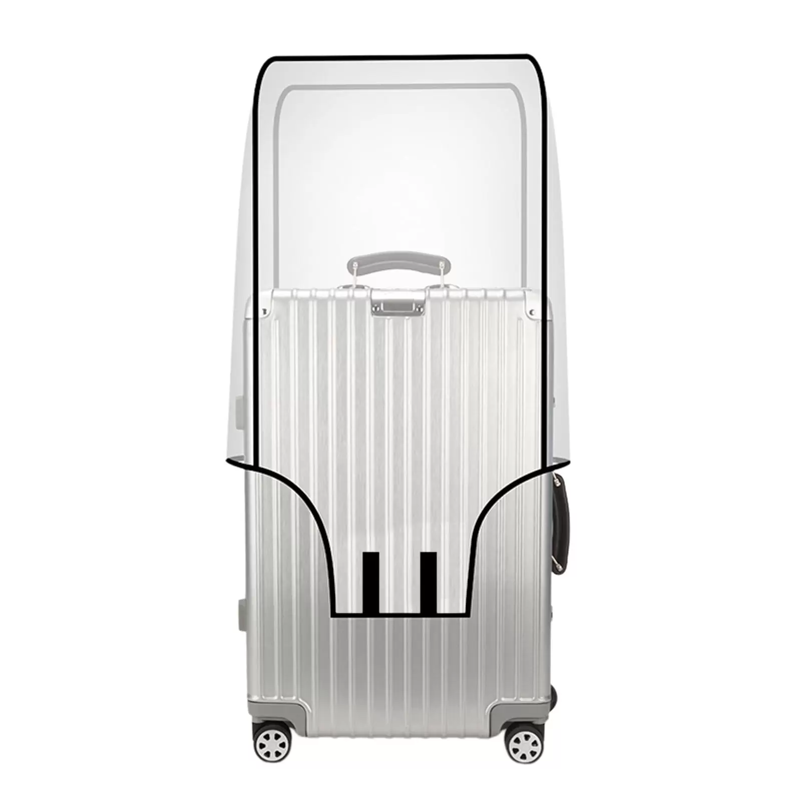 Luggage Protector Suitcase Cover Clear PVC Suitcase Cover Protectors Luggage Cover Water Proof For Wheeled