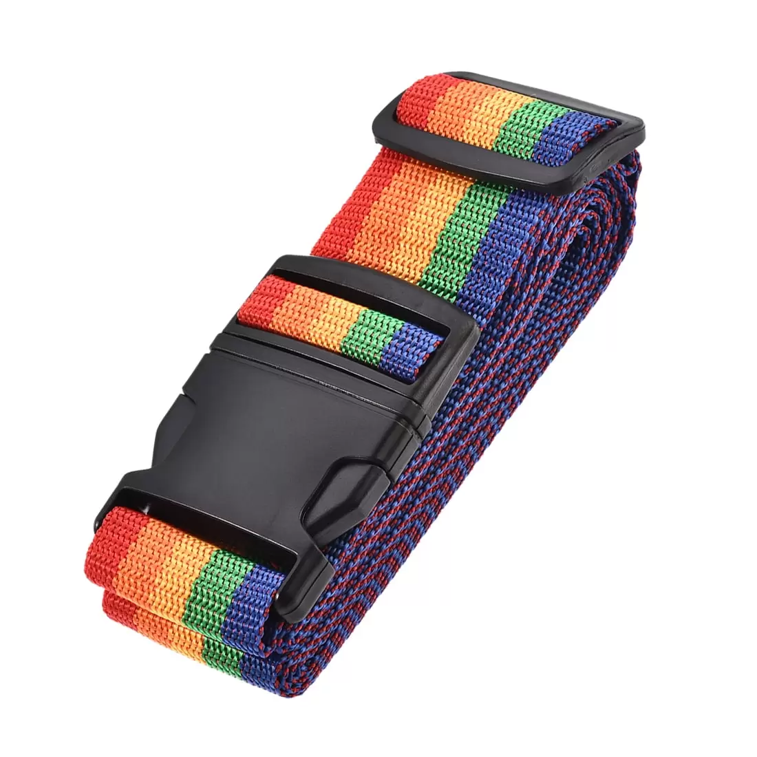 Luggage Strap Suitcase Belt with Buckle. 2Mx5cm Adjustable Travel Packing . Multi Color (Red Orange Yellow Green Blue)