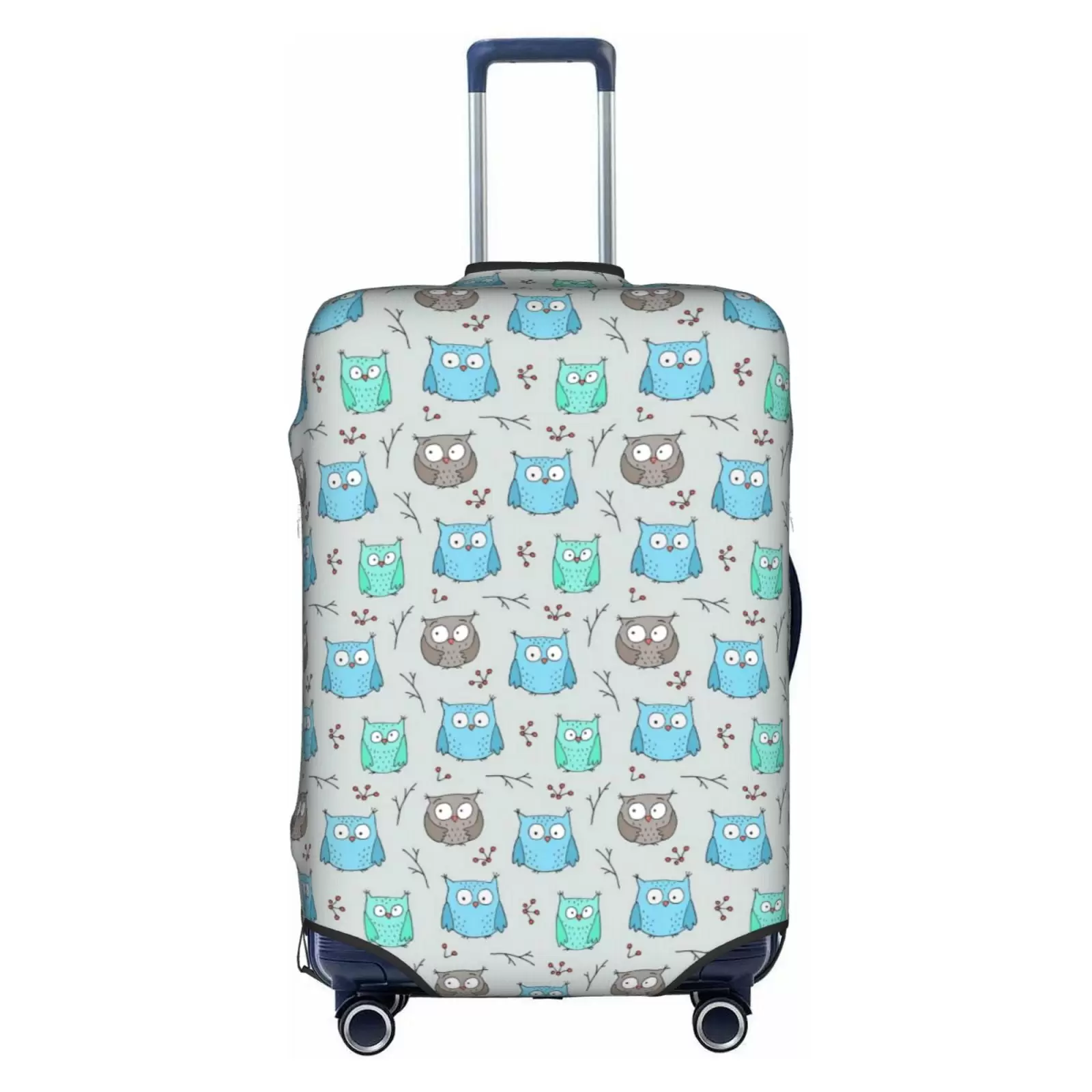 Lukts Owl Elastic Travel Luggage Cover Suitcase Protector Bag.Anti-Scratch.Dust-Proof Washable Suitcase Sleeve For Kid Adult.S (For 18-32 Inch Luggage)