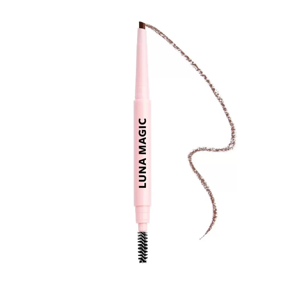 Luna Magic Eyebrow Pencil with Spoolie Brush. Brown