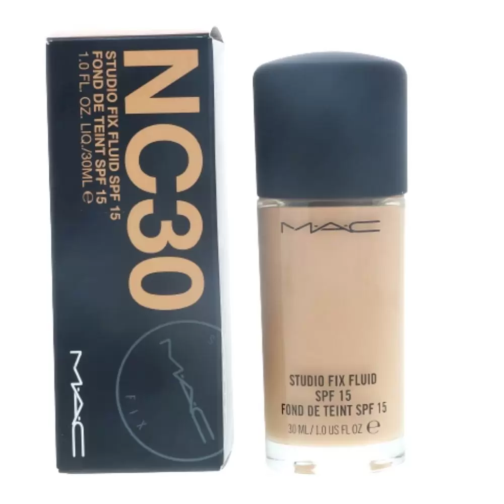 MAC Studio Fix Fluid Foundation SPF15. NC30. 1 Oz