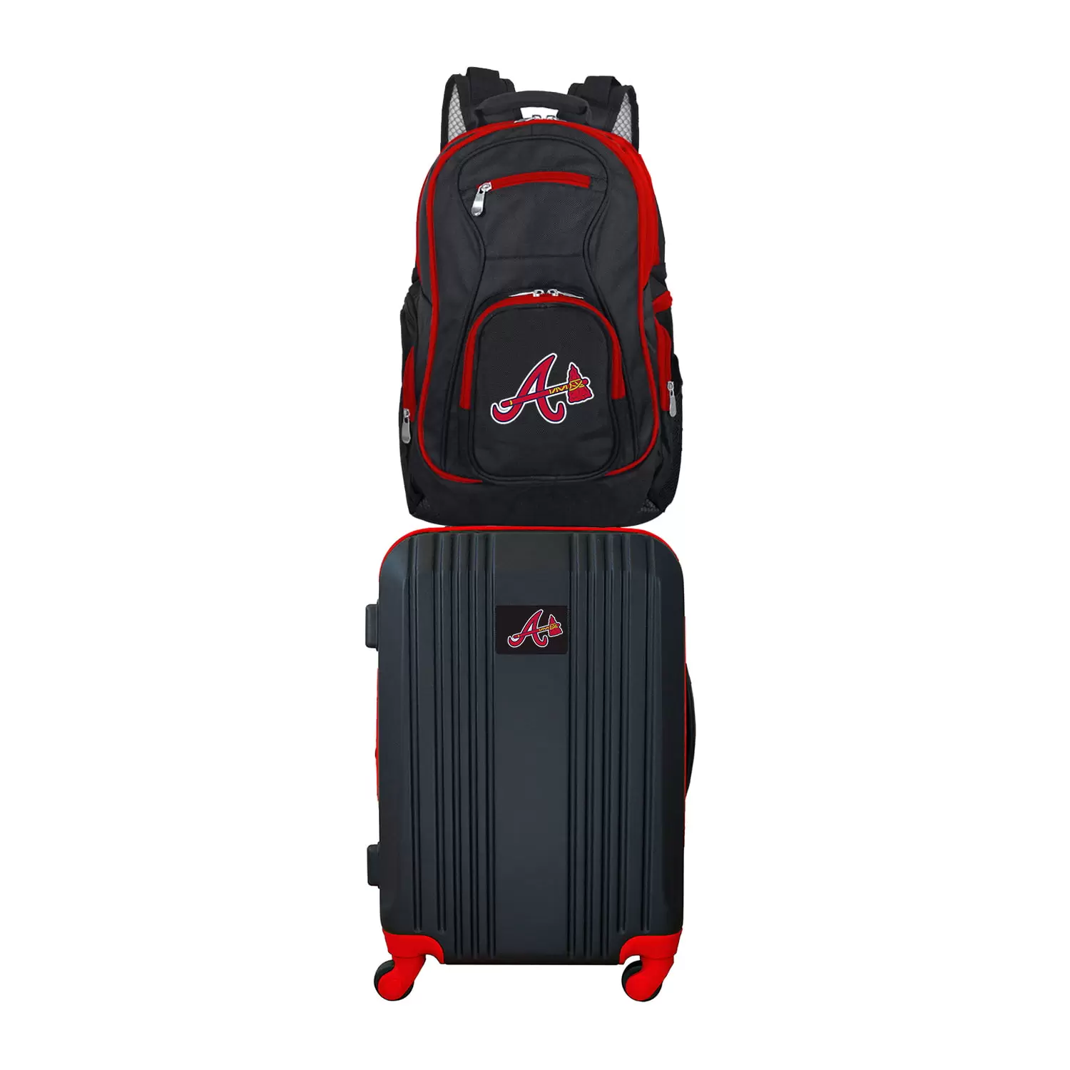 MLB Atlanta Braves 2-Piece Luggage and Backpack Set