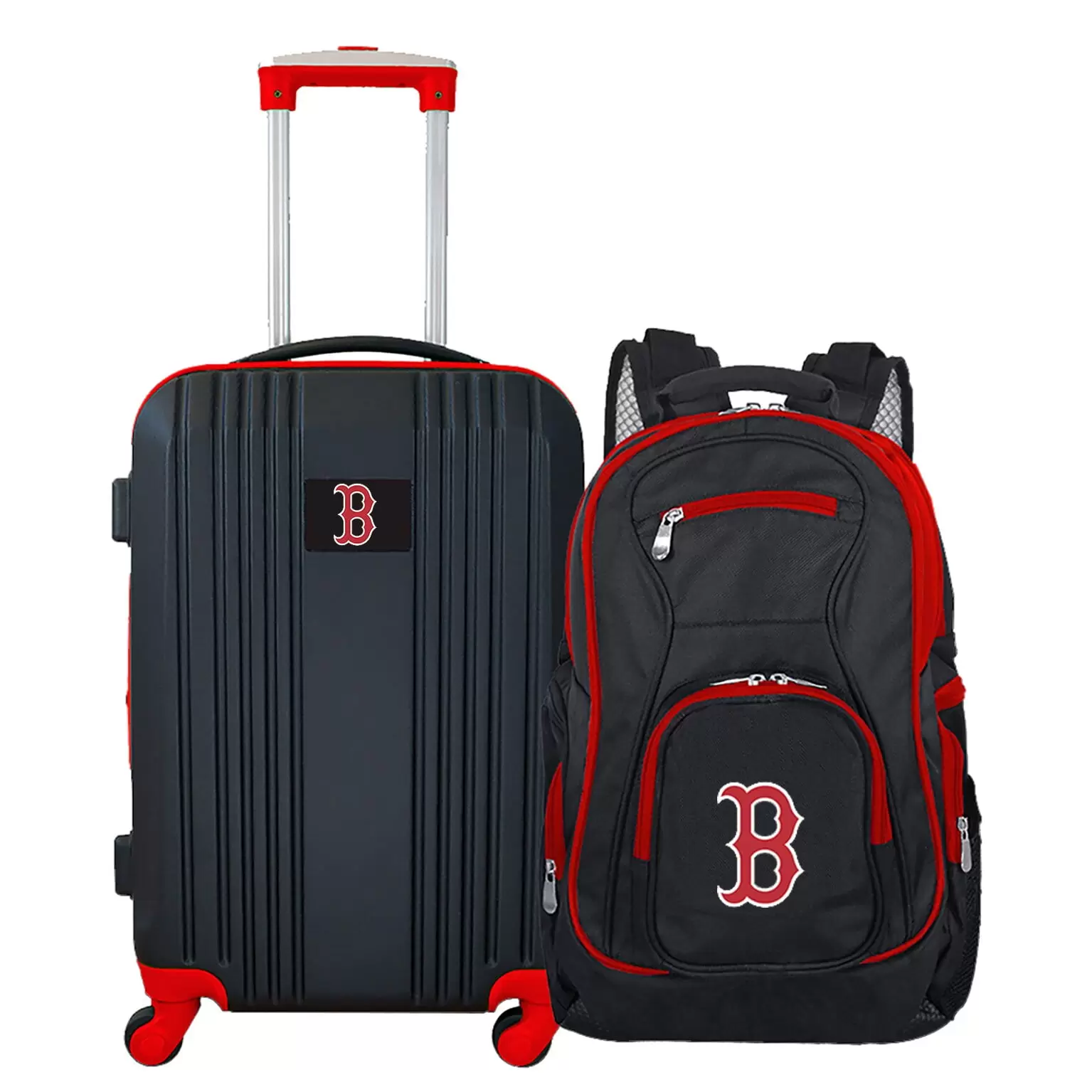 MLB Boston Red Sox 2-Piece Luggage and Backpack Set