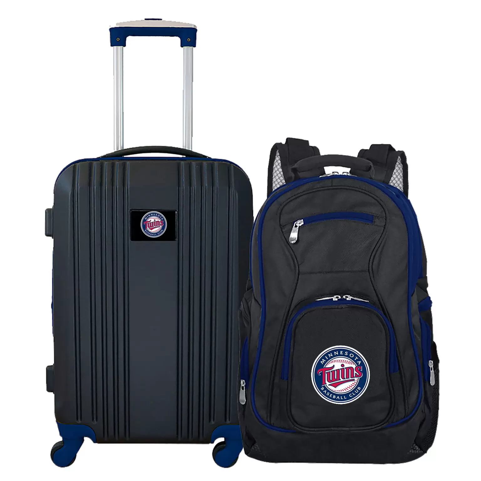 MLB Minnesota Twins 2-Piece Luggage and Backpack Set