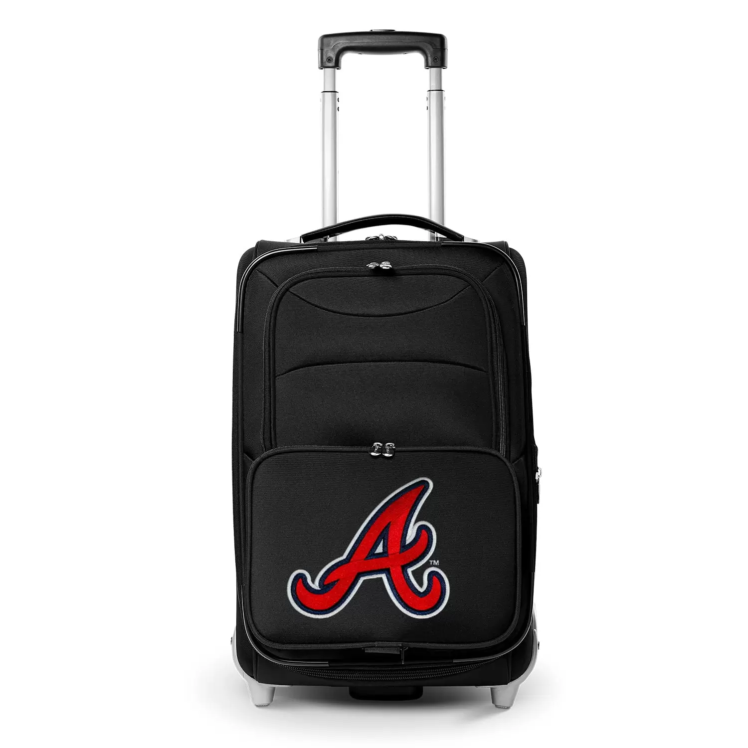 MOJO Black Atlanta Braves 21 Softside Rolling Carry-On Suitcase