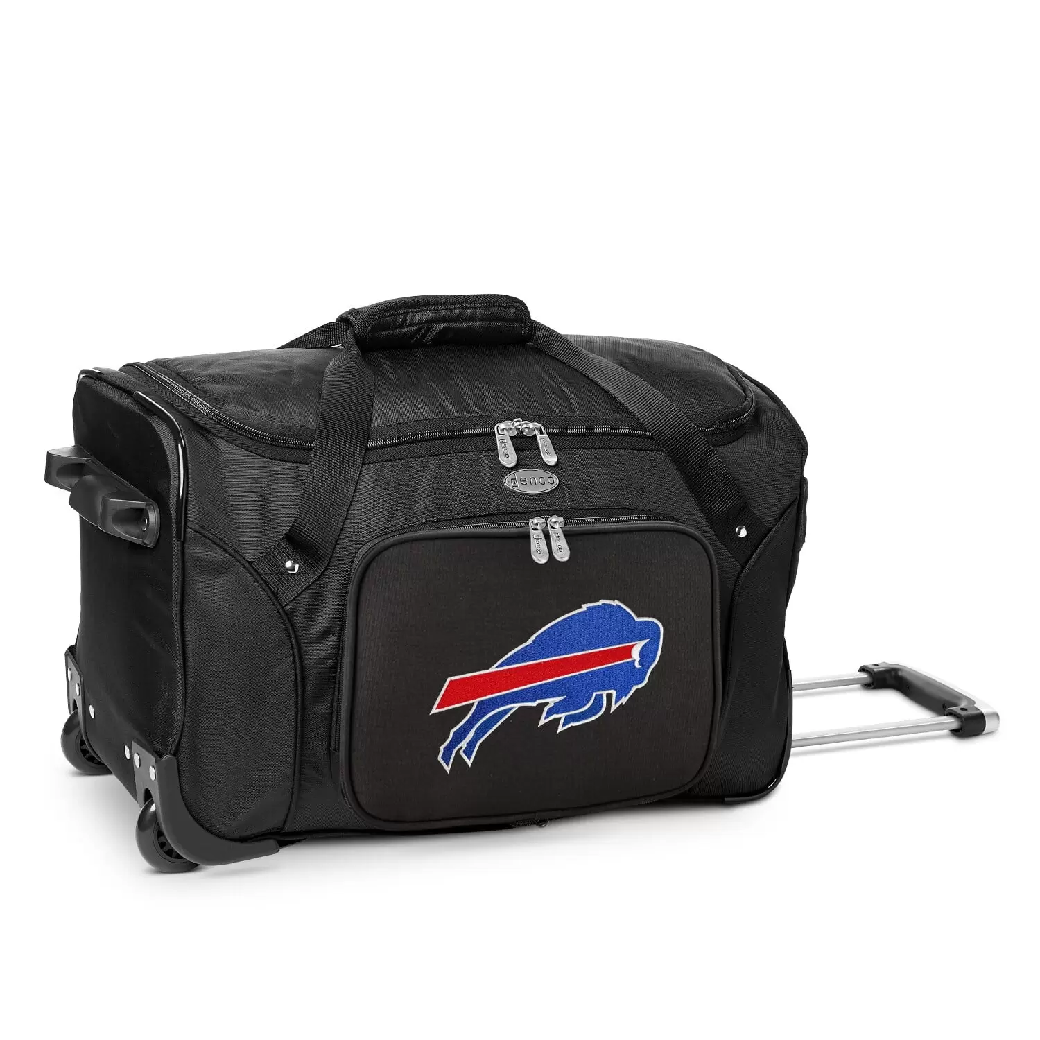 MOJO Black Buffalo Bills 22 2-Wheeled Duffel Bag