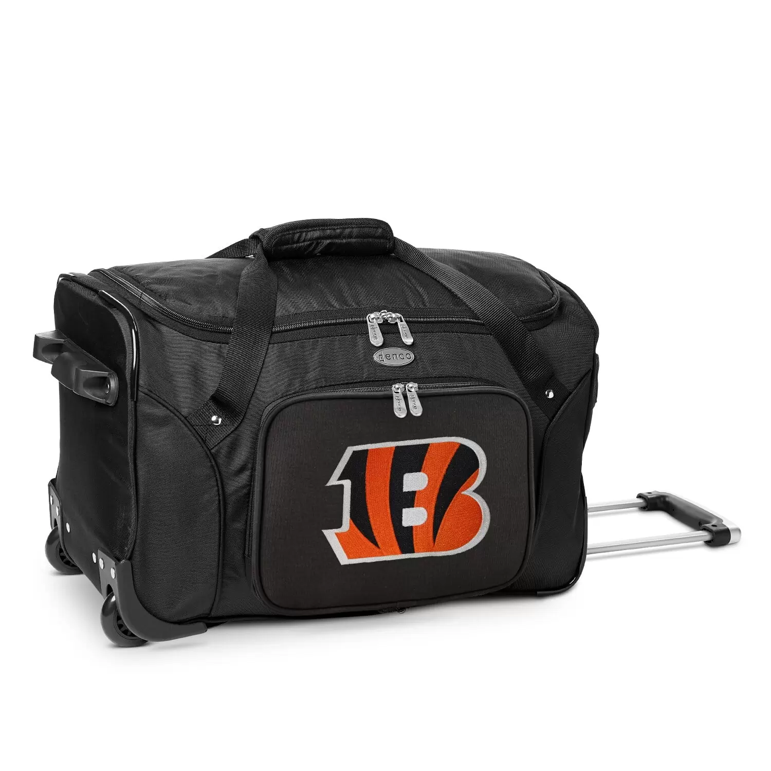 MOJO Black Cincinnati Bengals 22 2-Wheeled Duffel Bag