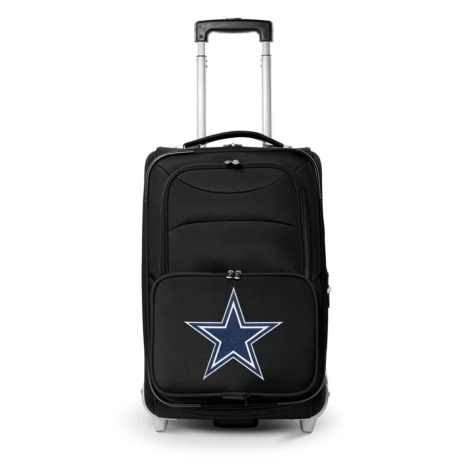 MOJO Black Dallas Cowboys 21 Softside Rolling Carry-On Suitcase