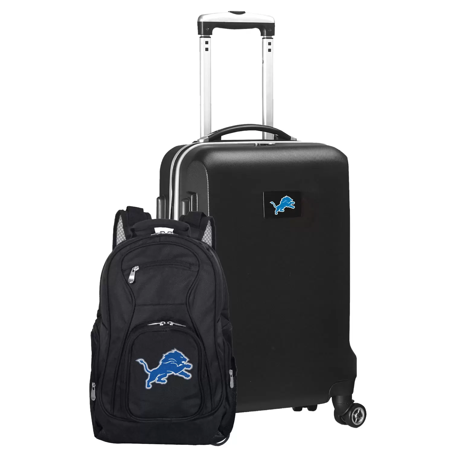 MOJO Black Detroit Lions 2-Piece Backpack & Carry-On Set