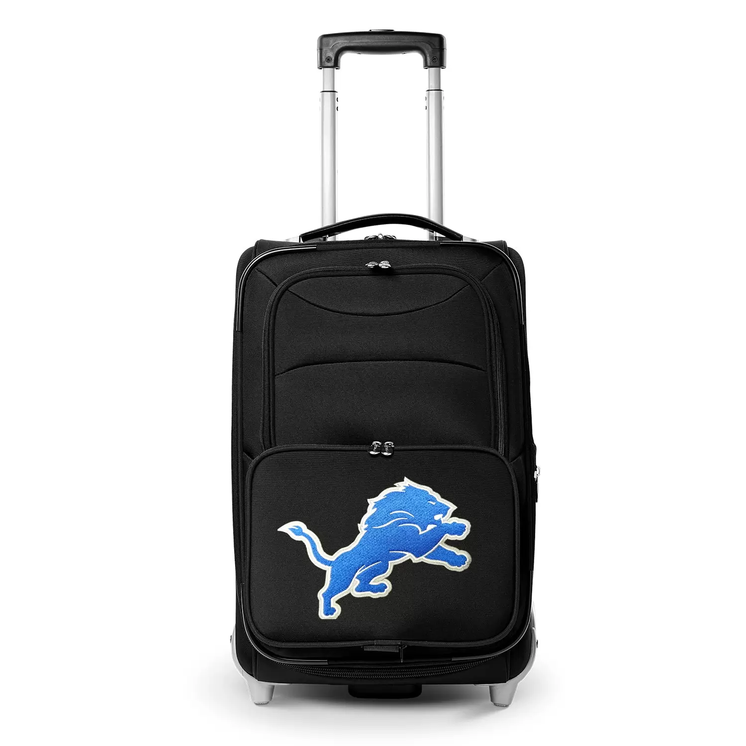 MOJO Black Detroit Lions 21 Softside Rolling Carry-On Suitcase