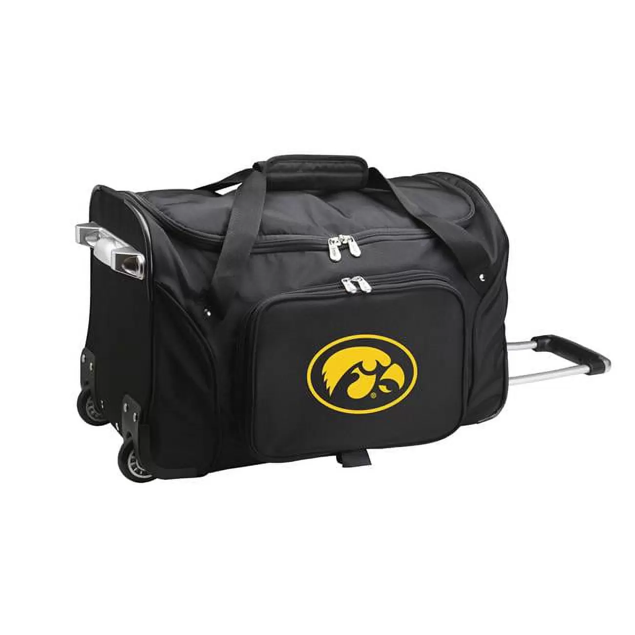 MOJO Black Iowa Hawkeyes 22 Wheeled Duffle Bag