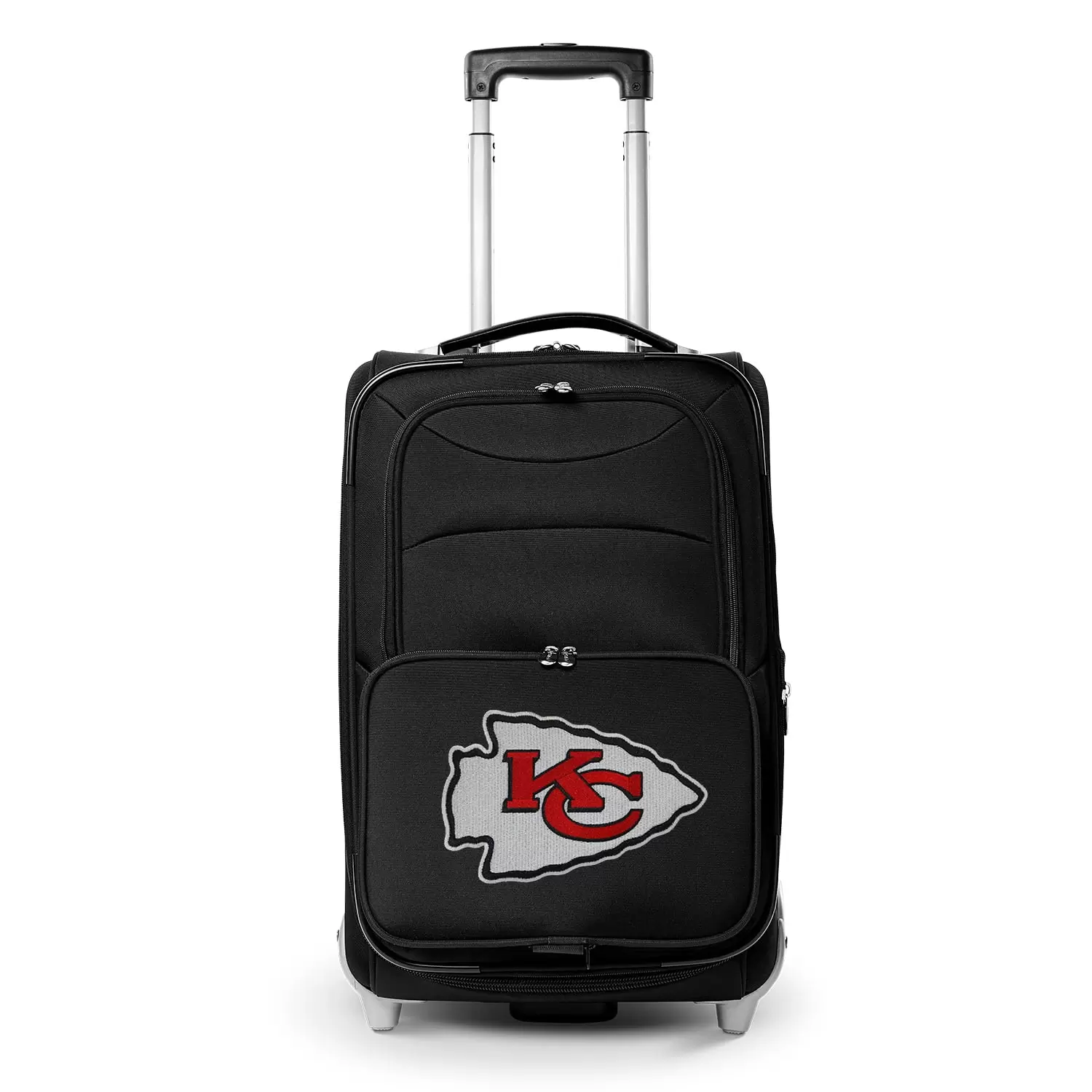 MOJO Black Kansas City Chiefs 21 Softside Rolling Carry-On Suitcase