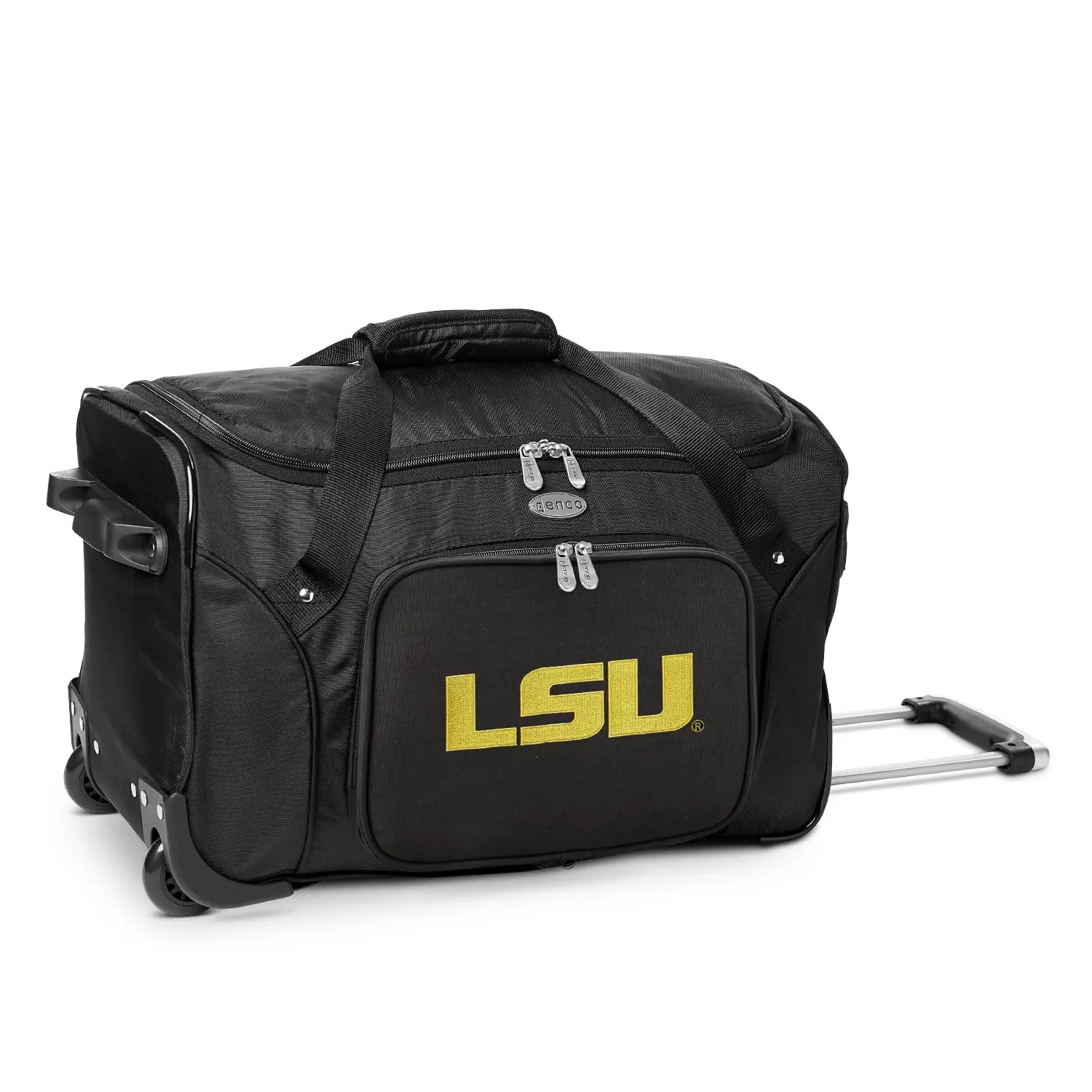 MOJO Black LSU Tigers 22 2-Wheeled Duffel Bag