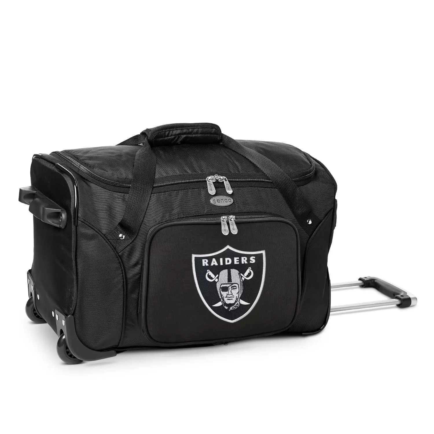 MOJO Black Las Vegas Raiders 22 2-Wheeled Duffel Bag