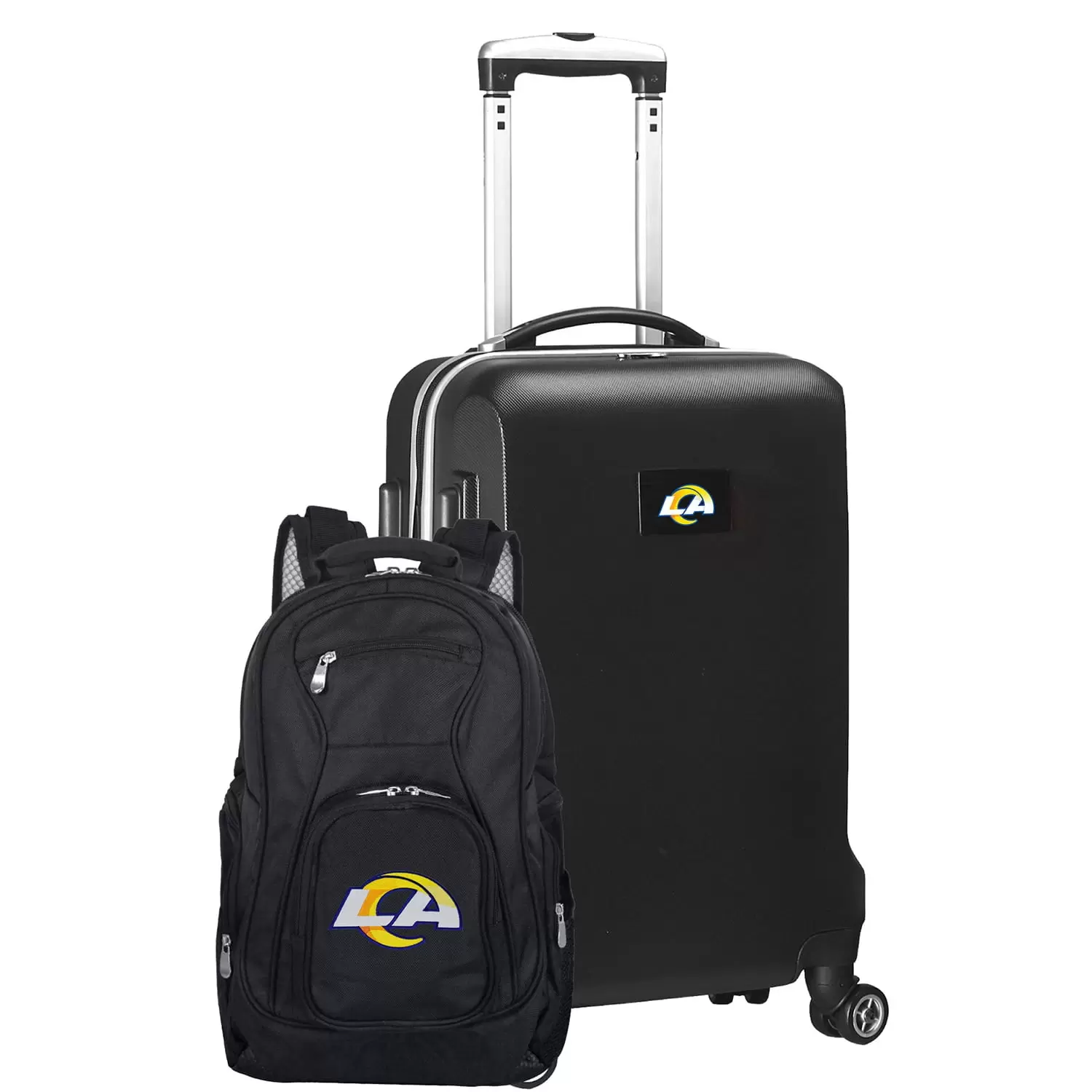 MOJO Black Los Angeles Rams 2-Piece Backpack & Carry-On Set