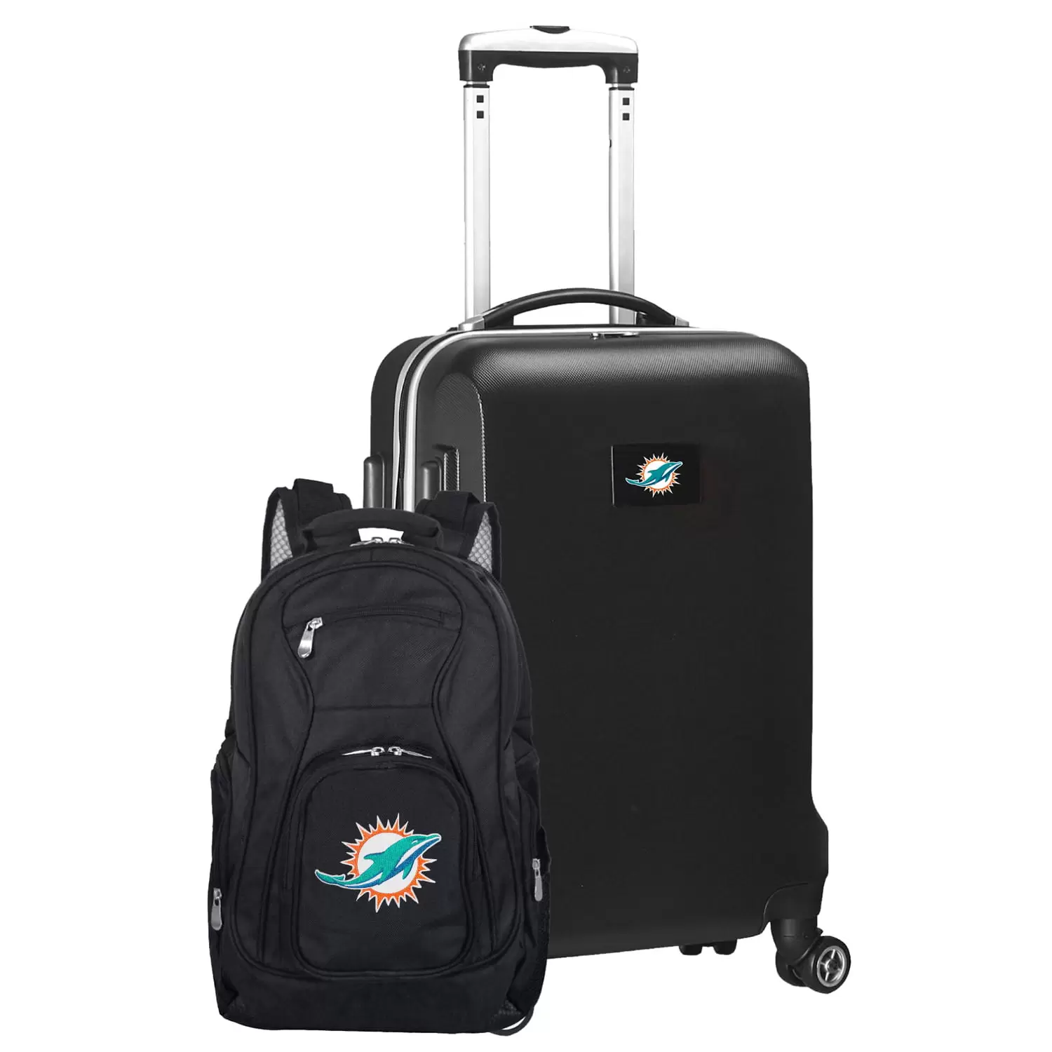 MOJO Black Miami Dolphins 2-Piece Backpack & Carry-On Set