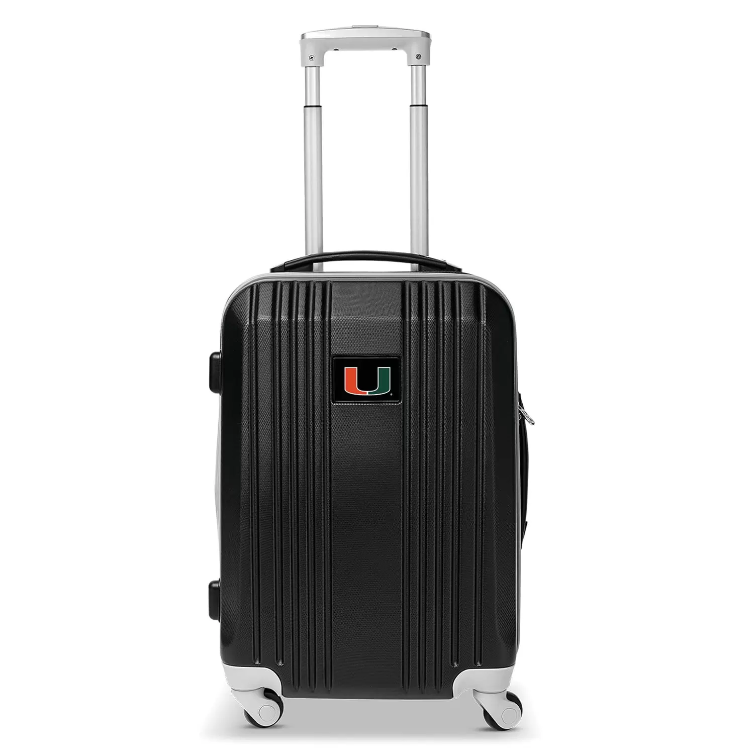 MOJO Black Miami Hurricanes 21 Hardcase Two-Tone Spinner Carry-On